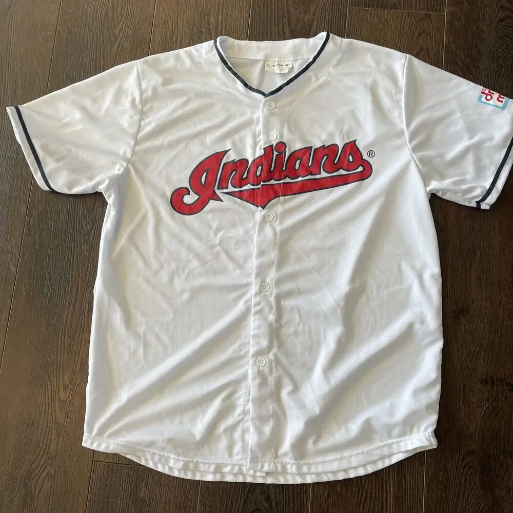 #32 Franmil Reyes Cleveland Indians Jersey (Mens XL)  - Promo Button up